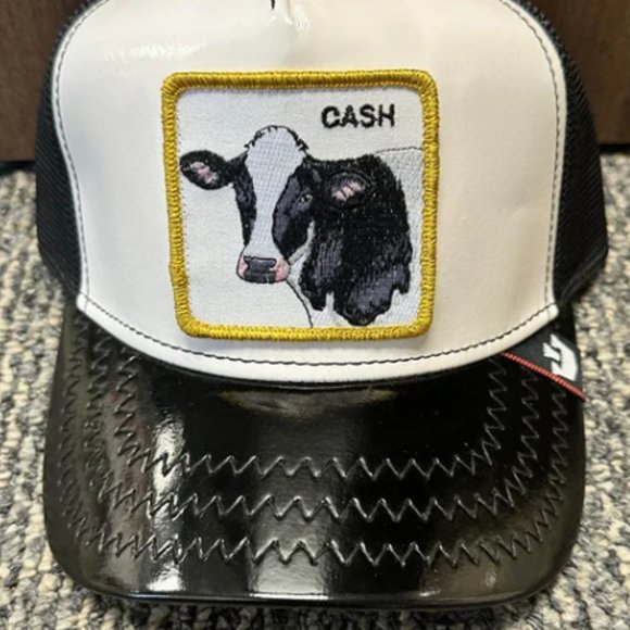 Goorin Animal Farm Trucker Baseball Snapback Hat Cap Golden Calf